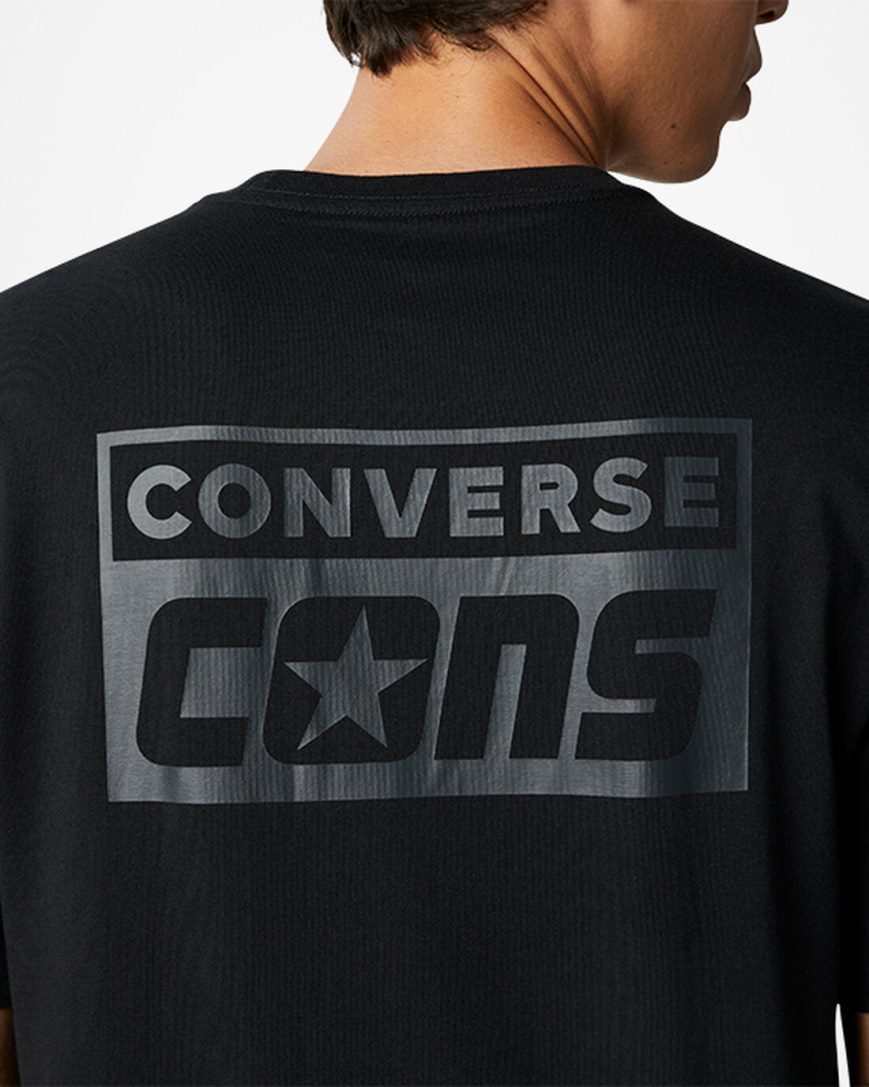 Camiseta Converse CONS Gráficas Masculino Pretas | PT Y0890P4